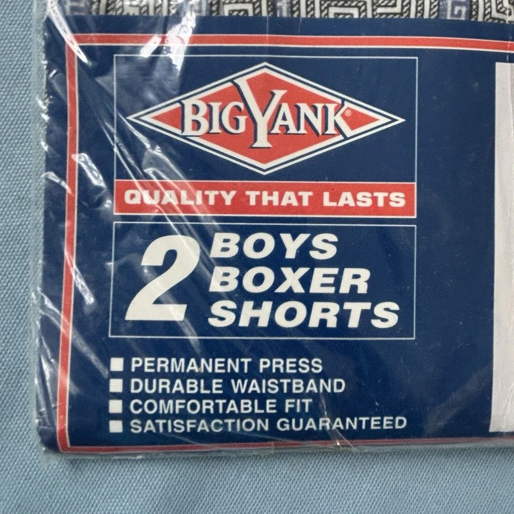 BIG YANK‎ Boys Boxer Shorts - 2 Pack - L (12-14 ) Vintage Deadstock New